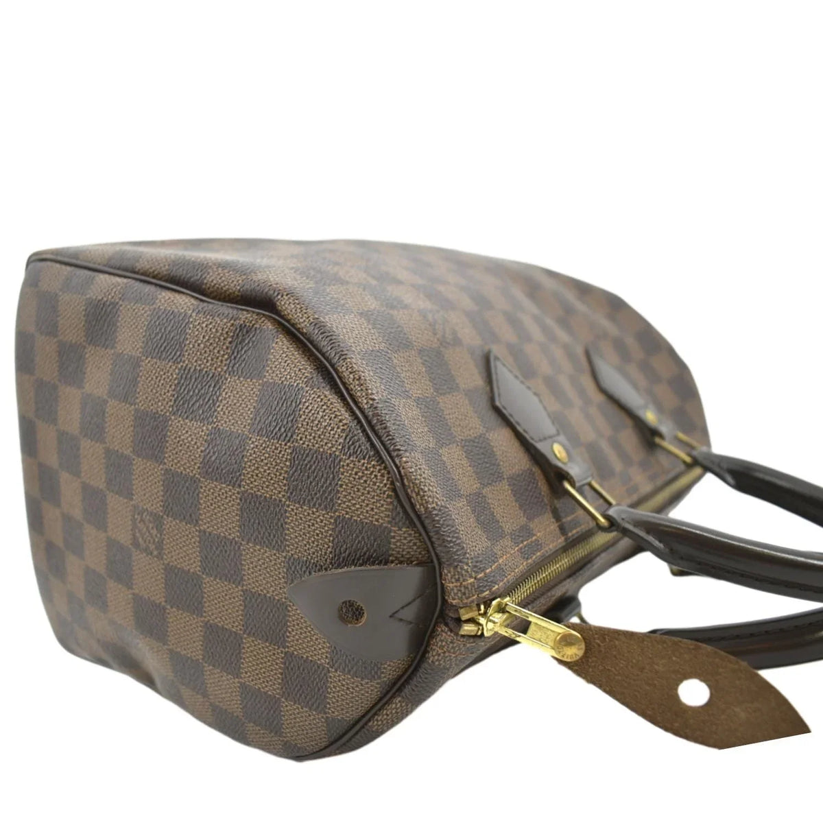Pre-owned   Speedy 25 Damier Ebene Satchel Bag Brown