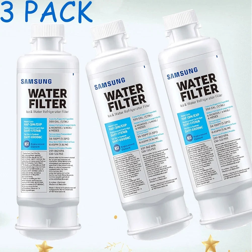 3 pcs DA97-17376B - Refrigerator Water Filter DA97-08006C