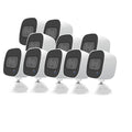 As Seen On  - Ask ! 2 Way Voice Command Smart Security Camera 10 Pack/ Person Vehicle Pet Detection, Two-Way Talk, Spotlights Color Night Vision