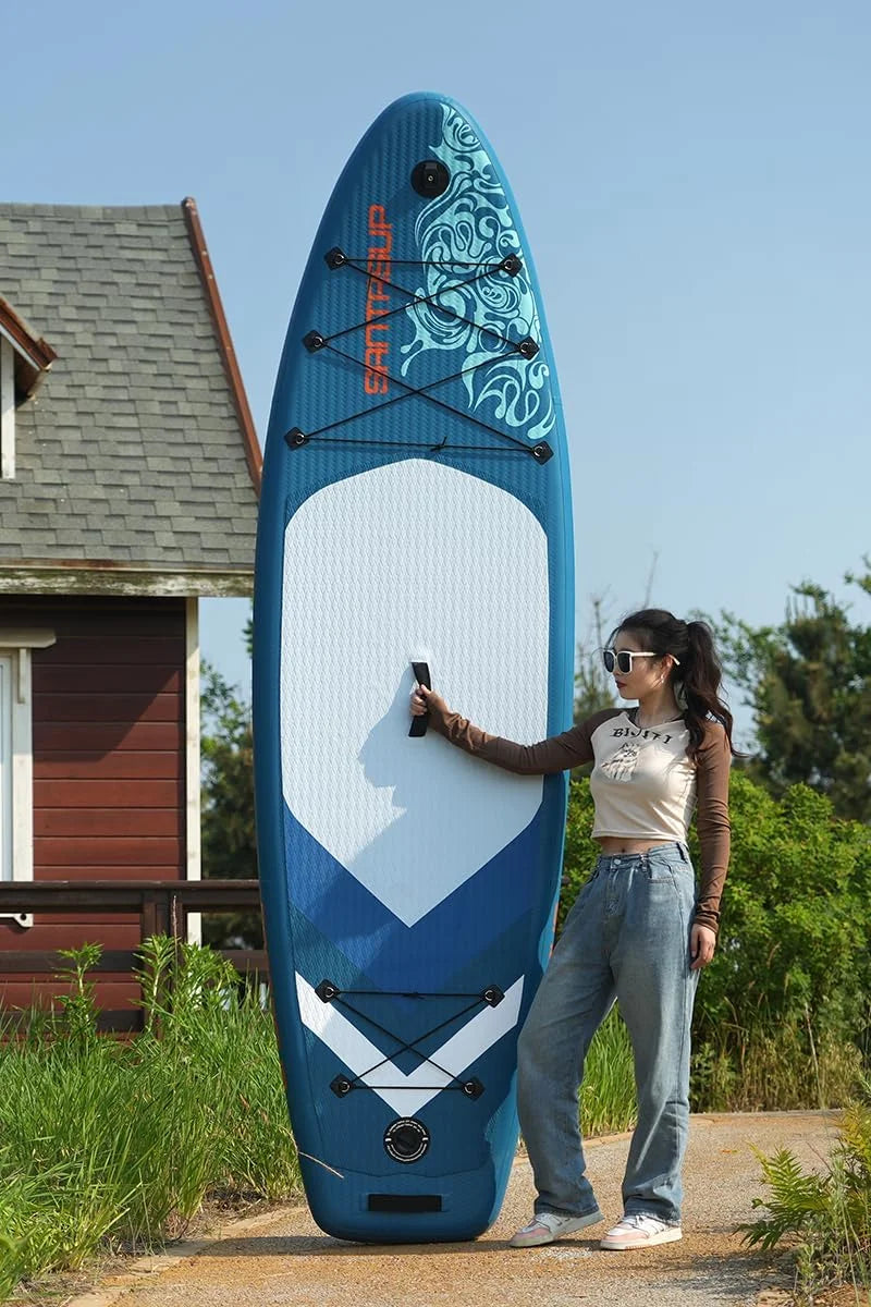 Premium Inflatable Stand Up Paddle Board with Accessories, 11'x33 x6 for Youth & Adults, Wide Stance, Non-Slip Deck,  for Fishing & Surfing, Max 330lbs