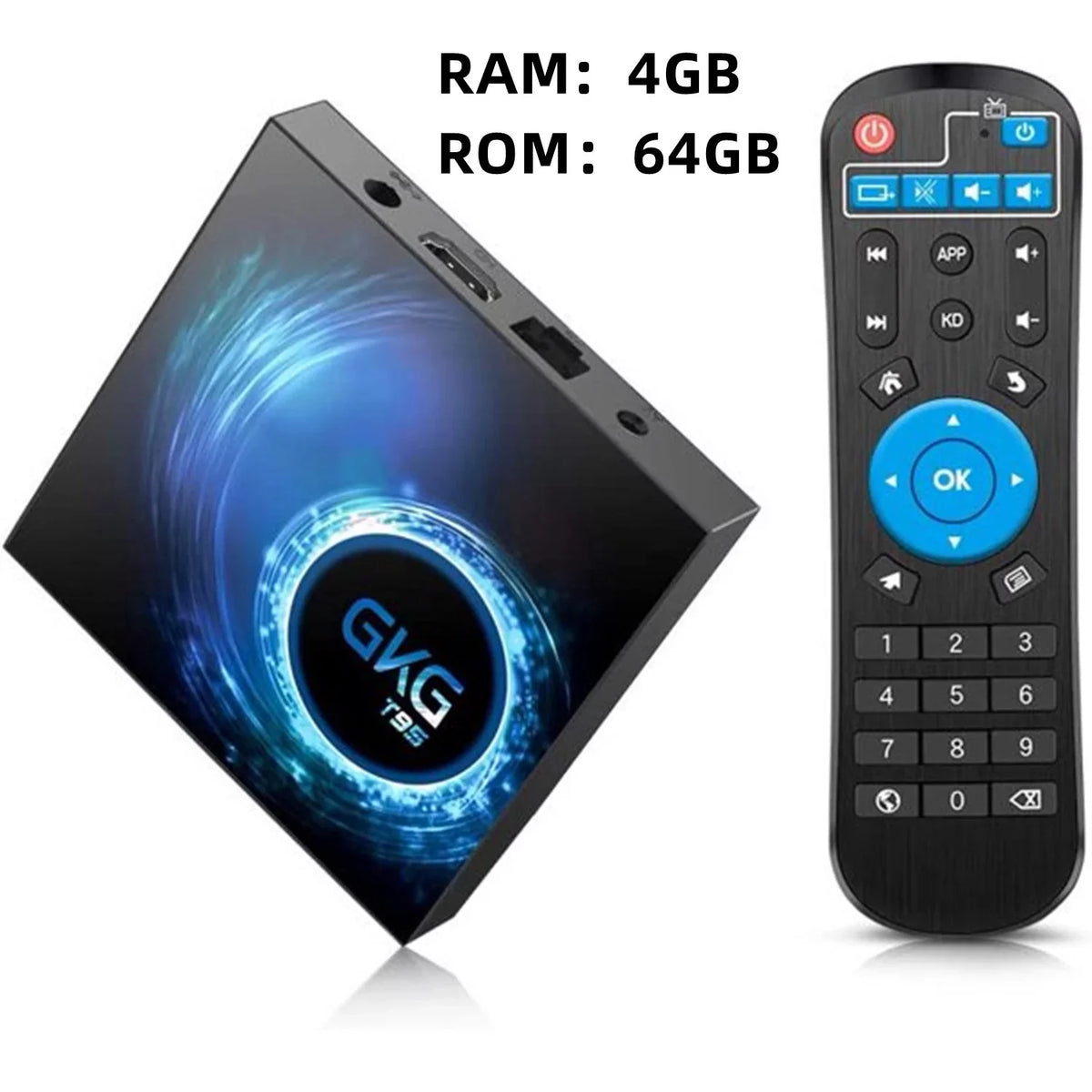 JahyShow T95 Android 10.0  Box - Living Room, Smart Quad-Core Media, 4GB+64GB, Streaming Ease
