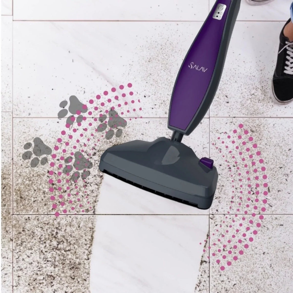 Salav -403 Pet Motion Vibrating Steam Mop
