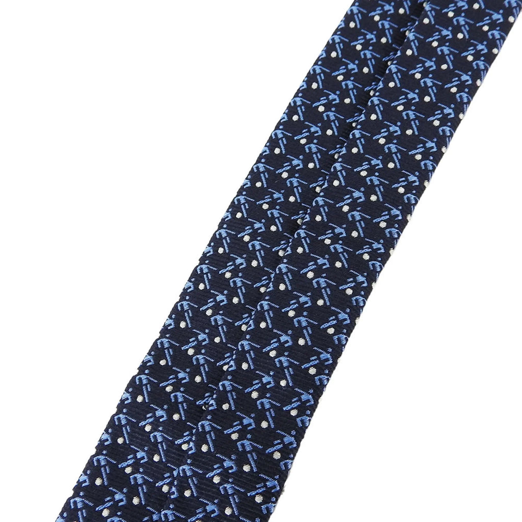 Pre-Owned  Necktie Silk Navy Blue Men's (Good)