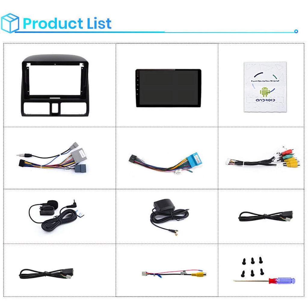 Car Stereo Radio for Honda  2001 2002 2003 2004 2005 2006,2+32GB 9 Inch Touch Screen with Wireless Carplay Android Auto  Navigator Bluetooth WiFi  Radio Mirror Link