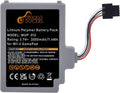2000mAh Rechargeable y Pack Replacement for Nintendo Wii U Gamepad -012, -010