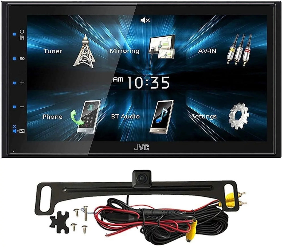 '-M150BT Bluetooth Car Stereo Receiver with  Port 6.75" Display Radio MP3 Player Double  + Absolute Camera