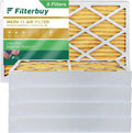 Filterbuy 16x25x4  11 Pleated   Furnace Air Filters (5-Pack)