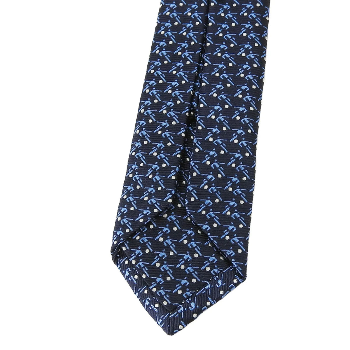 Pre-Owned  Necktie Silk Navy Blue Men's (Good)