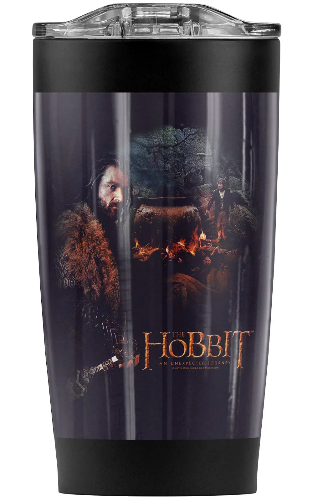 The Hobbit/Thorin Cauldron Stainless Steel Tumbler 20 oz Coffee Travel Mug/Cup, Vacuum Insulated & Double Wall with Leakproof Sliding Lid | Great for Hot Drinks and Cold Beverages