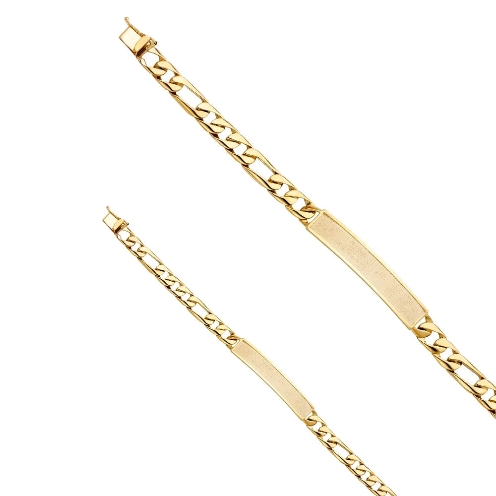14k Yellow Gold Figaro Link  Bracelet - 8" | Elegant 14KY Gold Chain Bracelets for Men and Women | Weight 16.4 | Men’s Jewelry for Gift