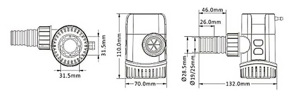 12V 13B Series 1100  Automatic Water Sensing Bilge Pump