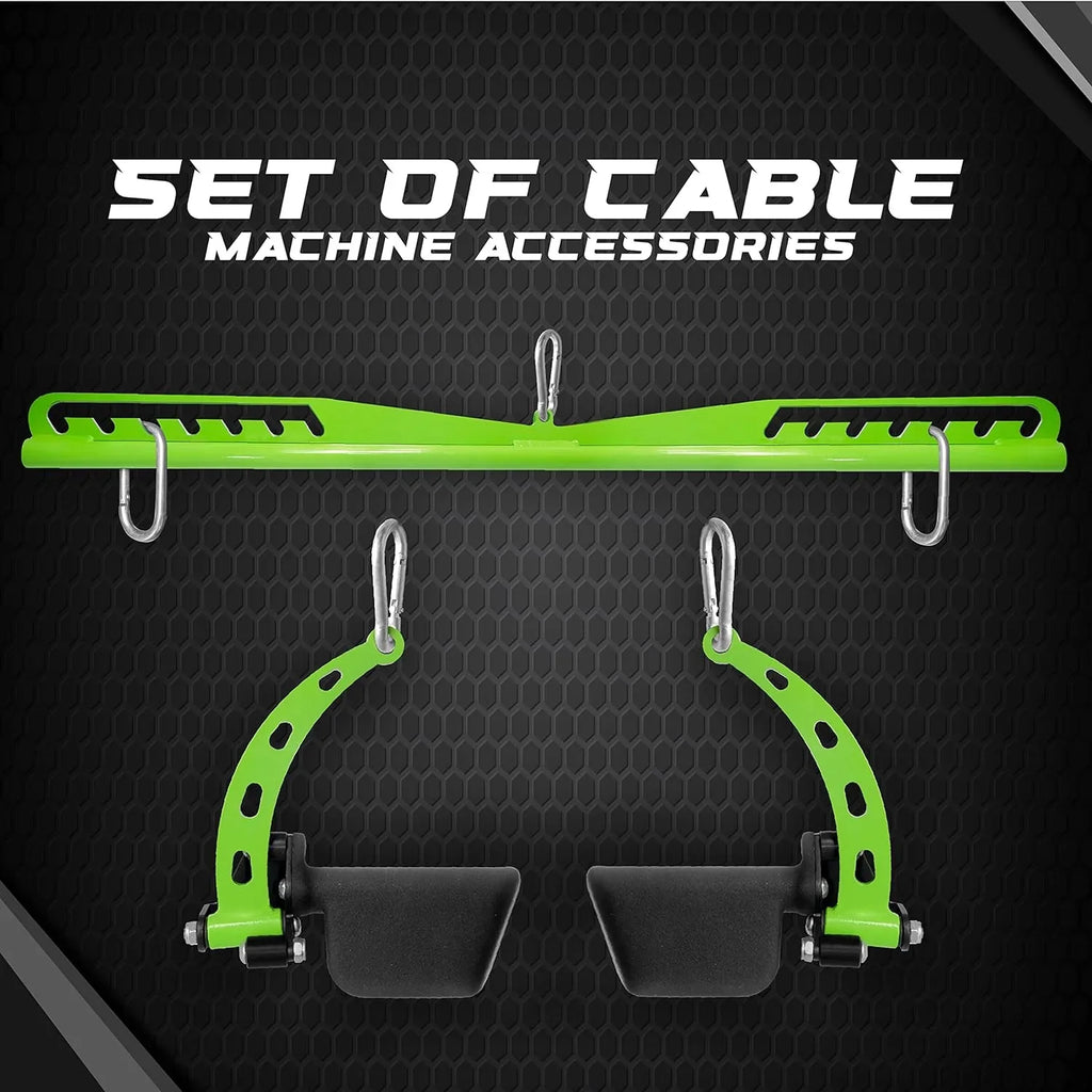 Yes4All Neutral Multi-Grip Wide  Pulldown Attachments Bar/Spreader/Paddle Grip for Home Gym Cable Pulley System Machine
