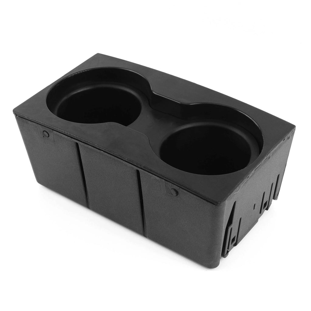 Red Hound Auto Cup Holder Insert Holds 2 Cups Compatible with Ford Super Duty F-250/F-350/F-450/F-550 2011-2016 fits Front Center Floor Mounted Console (flow through style only) Black Beverage Holder