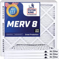 Filter King 9x16.5x1 Air Filter | 4- |  8  Pleated A/C Furnace Filters |    | Actual Size: 9 x 16.5 x .75"