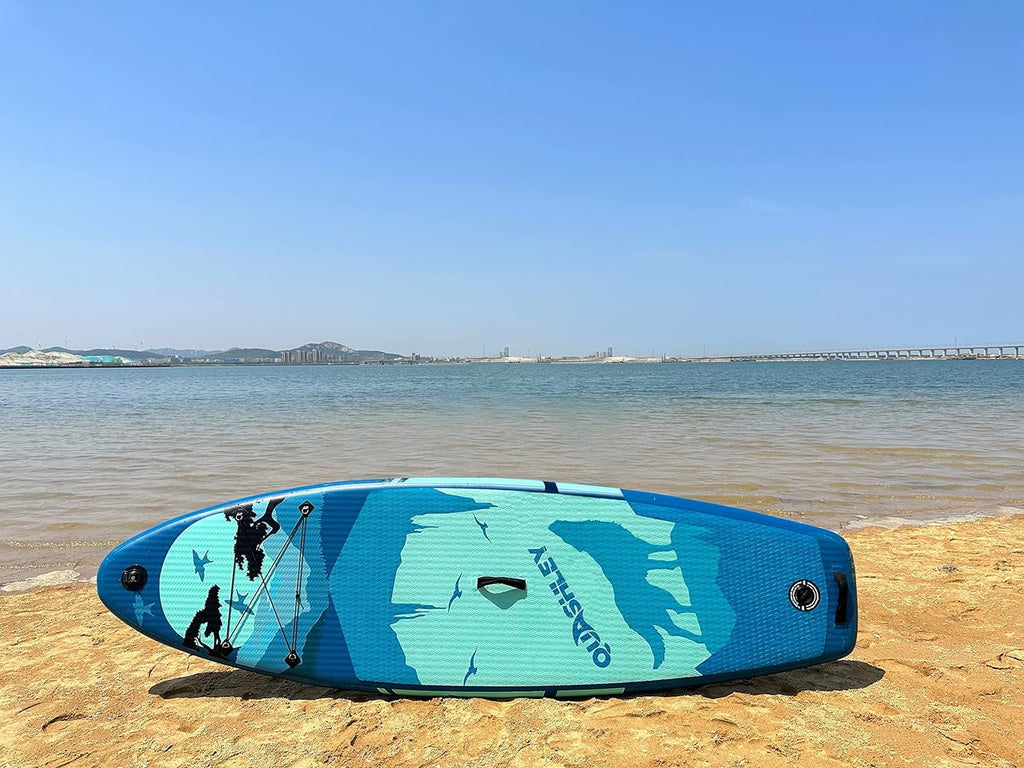 Premium Inflatable Stand Up Paddle Board with Accessories, 11'x33 x6 for Youth & Adults, Wide Stance, Non-Slip Deck,  for Fishing & Surfing, Max 330lbs