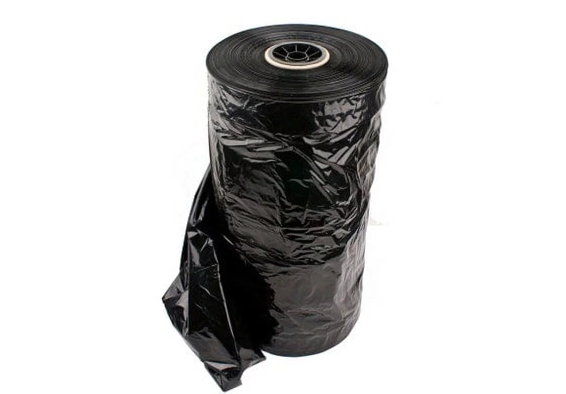 Plastic super weight garment bags on a roll, 72"H , Black - 249/