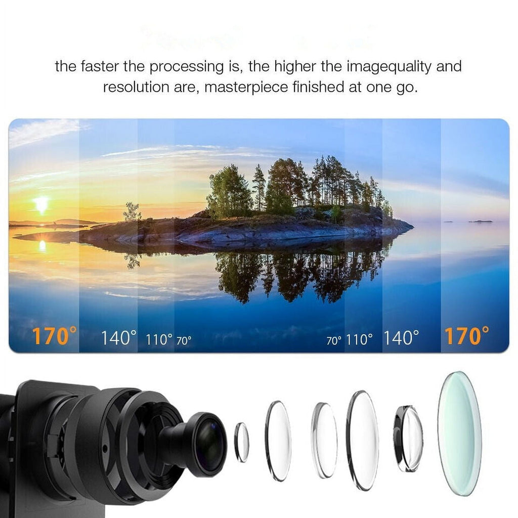 Action Camera  1080P Sports Camera Under 30M Waterproof,  Card, Battery, Carry Case Included