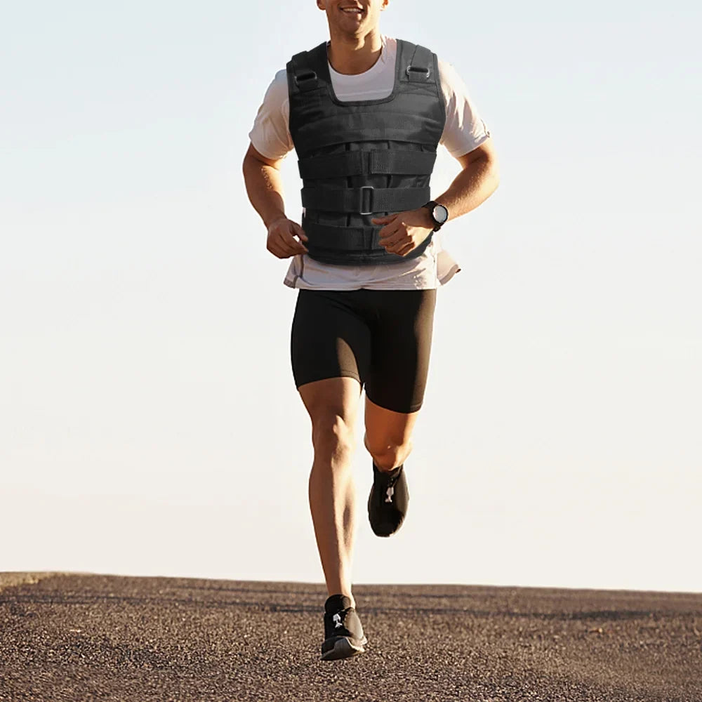 Nebublu Strength Training Weighted Vest - Adjustable Weight Jacket, 50kg Max. Load, Oxford Cloth