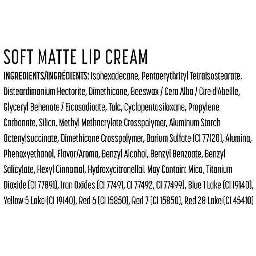 Professional Makeup Soft Matte Lip Cream Lightweight Liquid Lipstick, Amsterdam 0.27fl oz Pack of 2