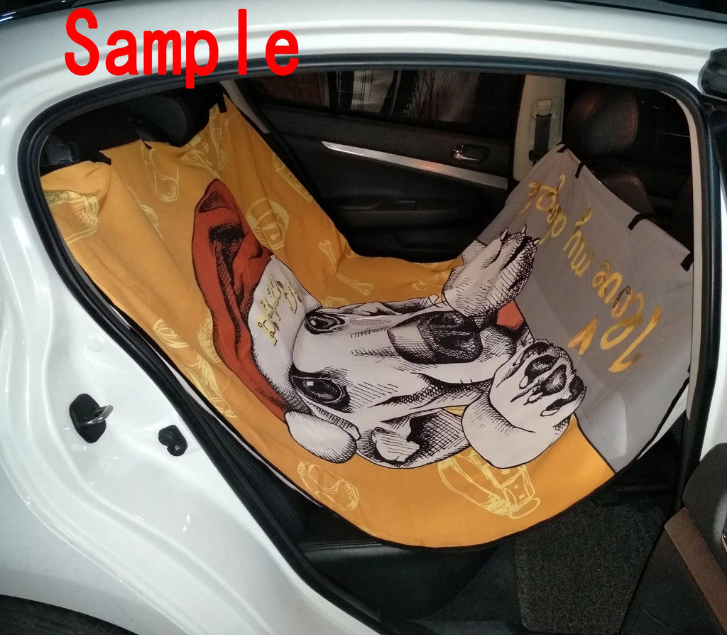 Merry Christmas pattern Pet Car Seat Cover Dog Car Seat Mat Hammock Cargo Mat Trunk Mat For Cars Trucks and  54x60 inches