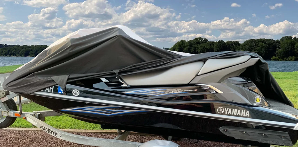 '-  600D   Cover Compatible for Sea Doo Sea-Doo Bombardier -X 255 2009-2011 Jet Ski Cover Black/Grey