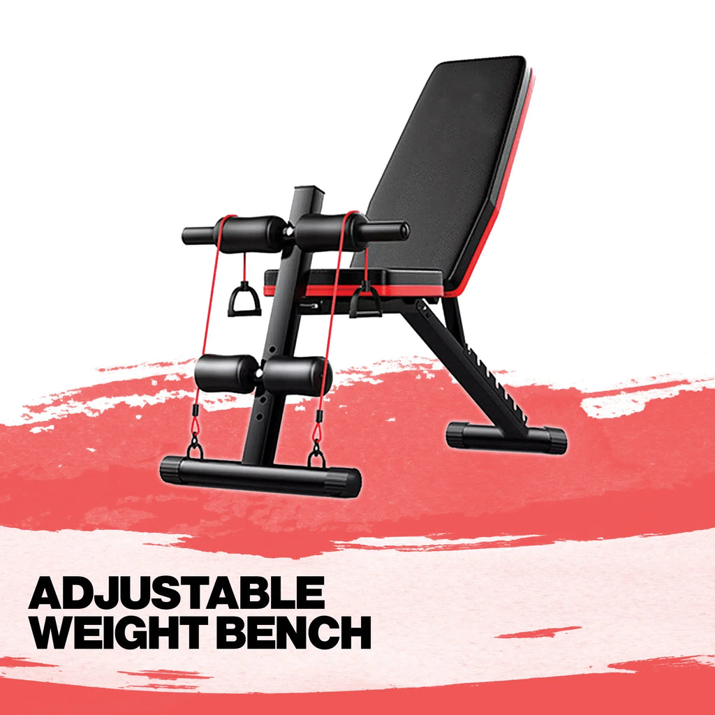 Premium Adjustable Weight Bench for Home Gym | Foldable Workout Bench for Strength Training, Incline Decline Bench Press | Exercise bench for home workouts | Ideal For full body Workout