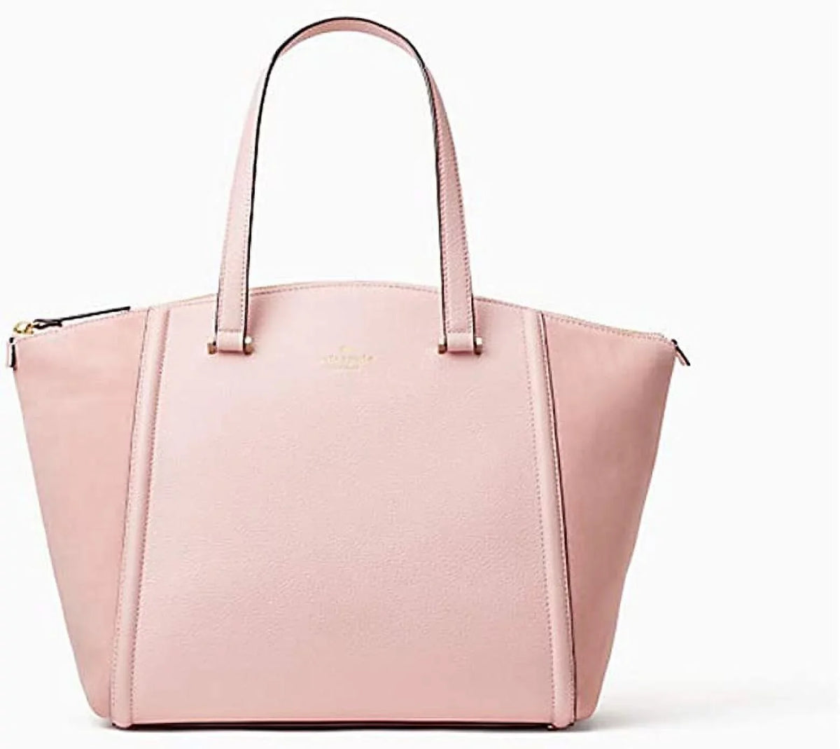 Kate Spade Lewis Drive Alanie Rose Jade Pink Leather & Suede Shoulder Bag