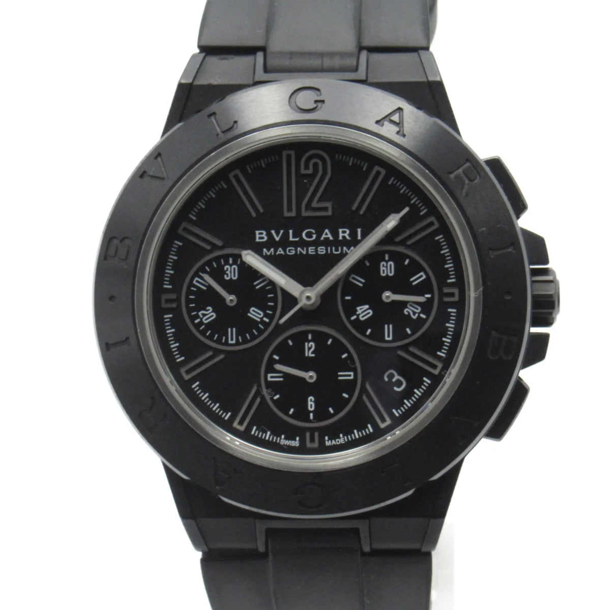 Pre-Owned  Diagono Magnesium Chrono Wrist Watch watch Wrist Watch DG42SMCCH Mechanical Automatic Black  Rubber belt mag DG42SMCCH (Good)