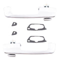Brock Replacement Pair Set Outside Exterior Front Rear Chrome Door Handles compatible with Pickup Truck  Van 55075649 55075648