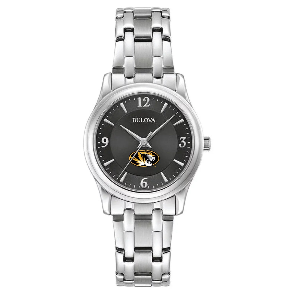 Women's Bulova Black Missouri Tigers Corporate Collection Stainless Steel Watch