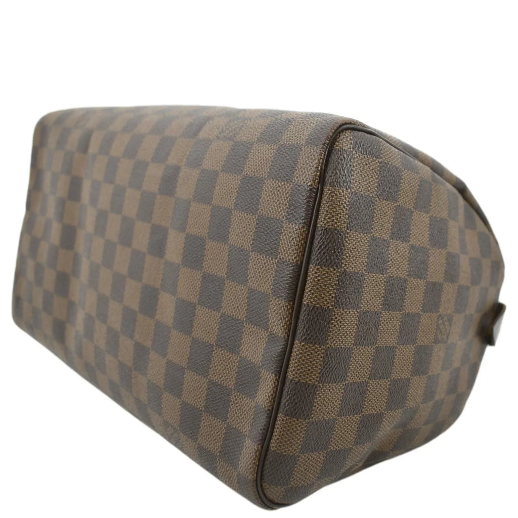Pre-owned   Speedy 25 Damier Ebene Satchel Bag Brown