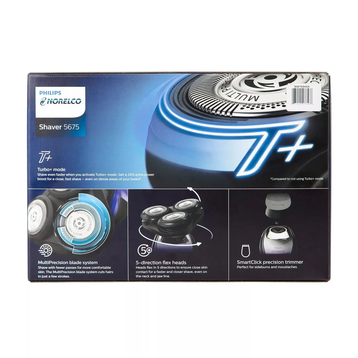 Philips Norelco 5675 Shaver w Replacement Shaving Heads & Travel Case