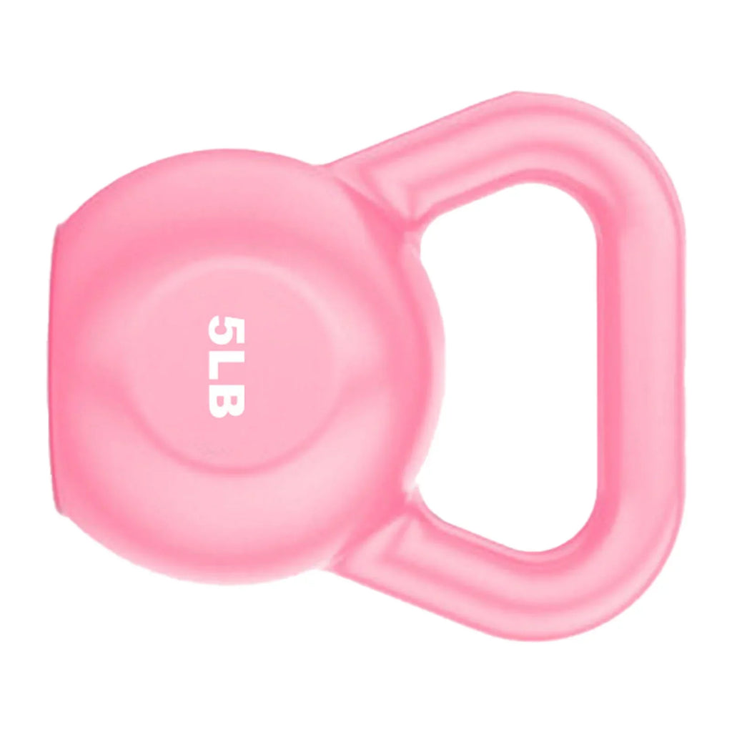Goldmeet  Kettlebell Weight for Men Women for Exercises Strength Training Functional Fitness Plyometrics Pink 5LB