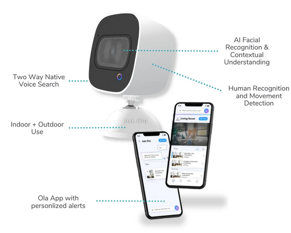 As Seen On  - Ask ! 2 Way Voice Command Smart Security Camera 10 Pack/ Person Vehicle Pet Detection, Two-Way Talk, Spotlights Color Night Vision