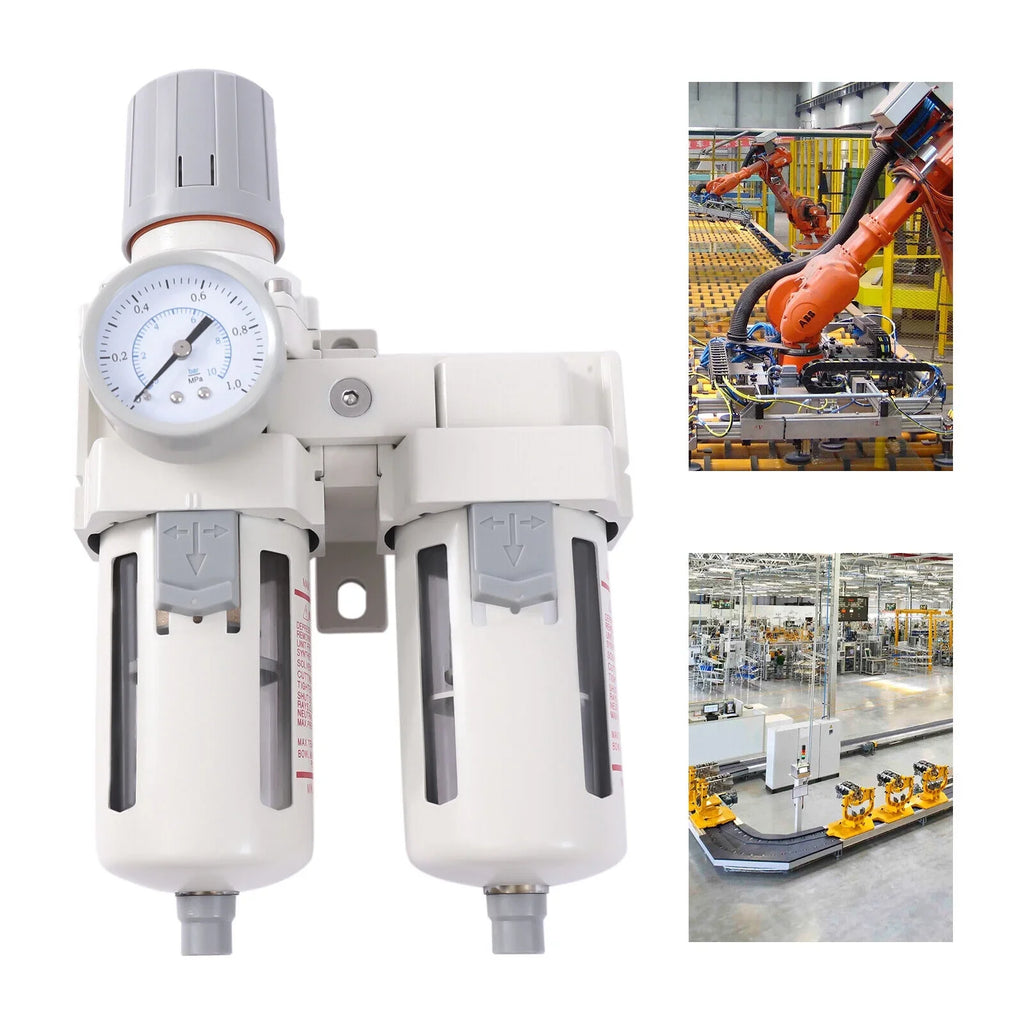 1/2"  Air Pressure Regulator Air Dryer System Filter Water Trap Separator