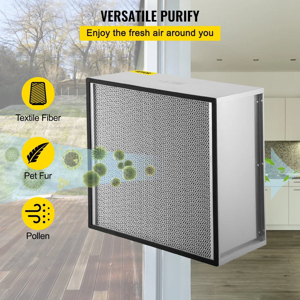 Bentism Filter Replacement, 24''x24''x11.5''  Filter, True  Pleated Air Filter, Air Filter Replacement with Durable Galvanized Frame, 99.97% Standard Filter Compatible