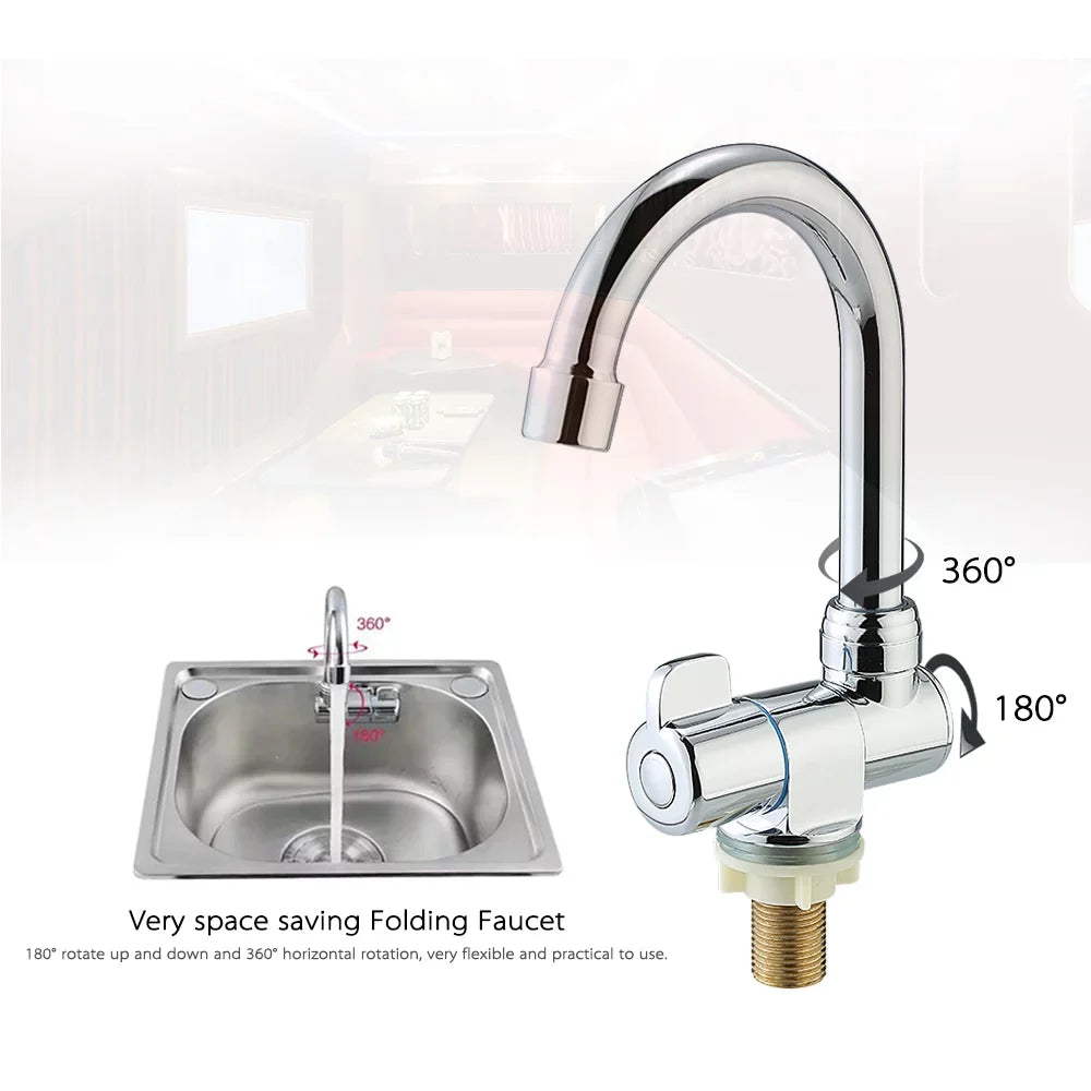 Suzicca Deck/Wall Mounted Rotating  High-end Kitchen for Camper Recreational Vehicle Motorhome Travel Trailer