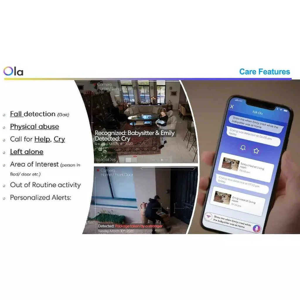 As Seen On  - Ask ! 2 Way Voice Command Smart Security Camera 10 Pack/ Person Vehicle Pet Detection, Two-Way Talk, Spotlights Color Night Vision