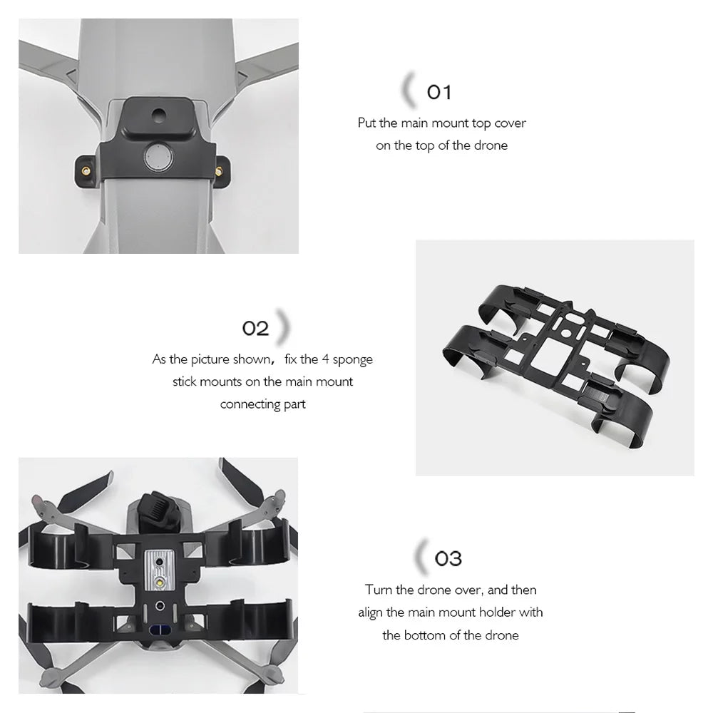 Nebublu  Mavic Air 2  2S  Float Holder Landing Gear Stick Bracket Heighten Extender Holder Training Kit , Enhance Stability, Ideal for Training Purposes