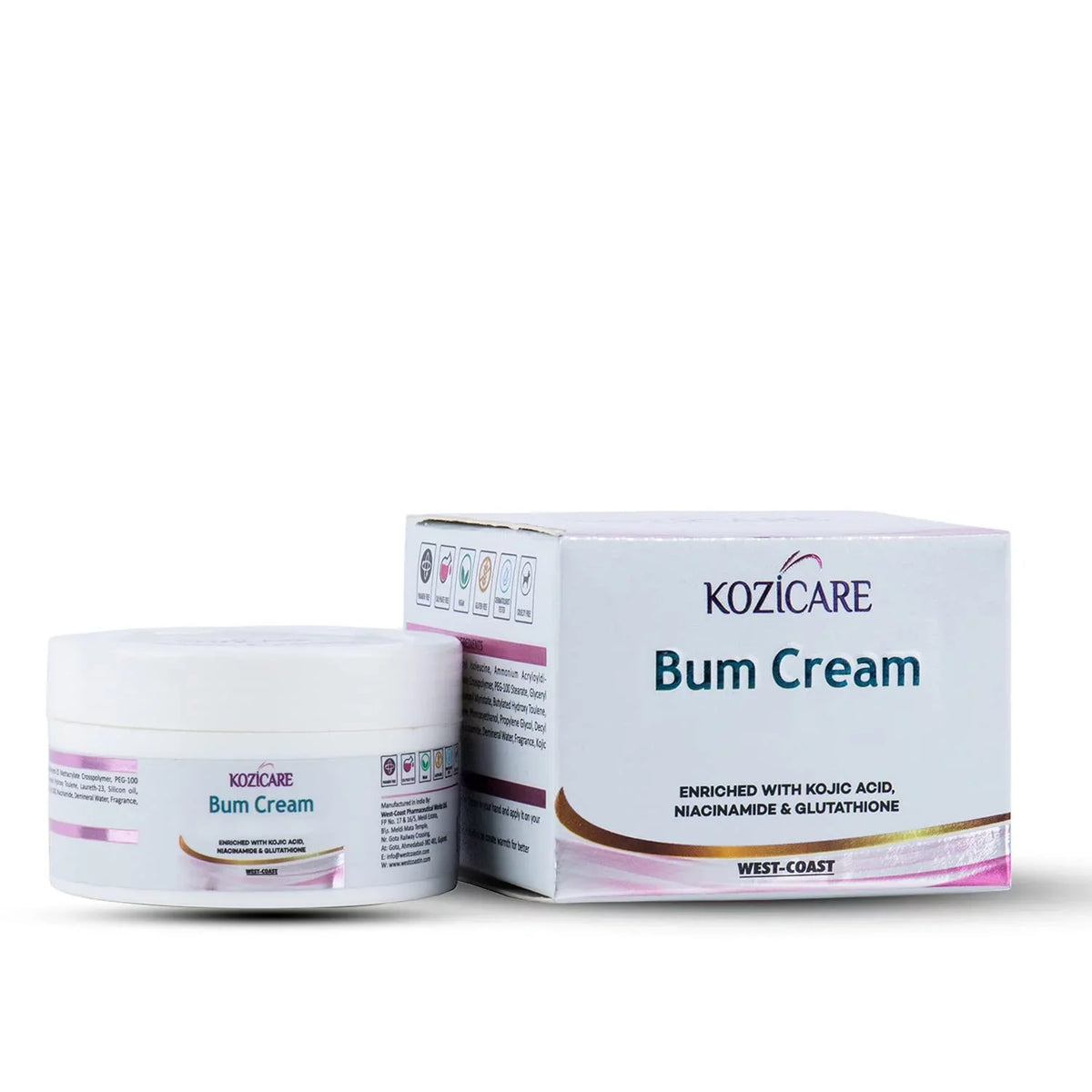 Bum Cream 1% Niacinamide  - 50