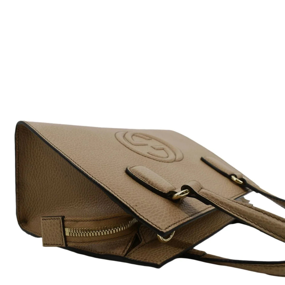 Pre-owned  Soho Leather Top Handle Hobo Bag Beige 607722