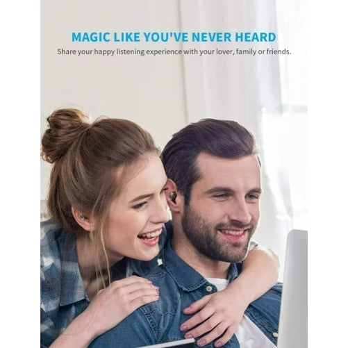 Wireless Earphones  Headphones True Stereo Earbuds w Mic Charging Case M1J for Motorola Moto E (2020), One 5G, Razr (2020) (2019), Edge (2021) -  DreamTab HD8,  10.1" - Nokia 3.1, 7.1