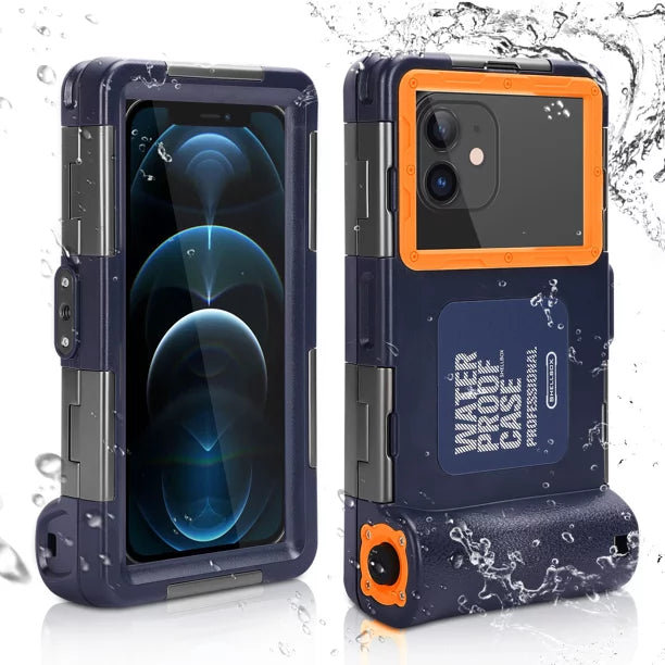 UrbanX Professional [15m/50ft] Swimming Diving Surfing Snorkeling Photo Video Waterproof Protective Case Underwater Housing for Panasonic P90 And all Phones Up to 6.9 Inch  with Lanyard