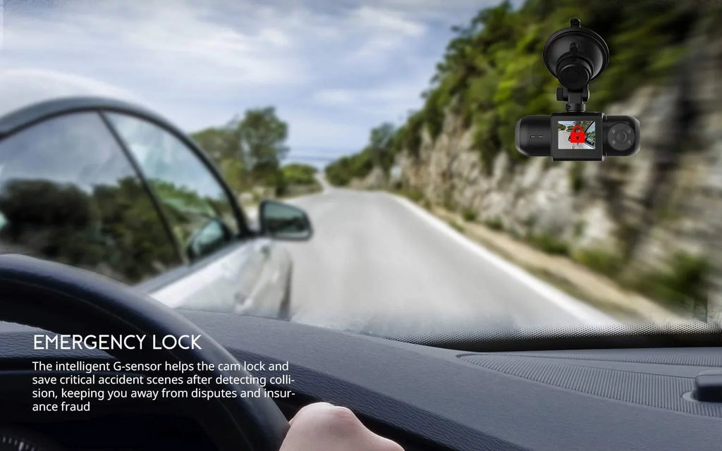 Uber Dual 1080P  Built-in  Wi-Fi Dash Cam, Front and Inside Car Camera Recorder with Infrared Night Vision, Sony Sensor, Supercapacitor, 4  LEDsG-Sensor, Parking Mode, Loop Recording (D30)