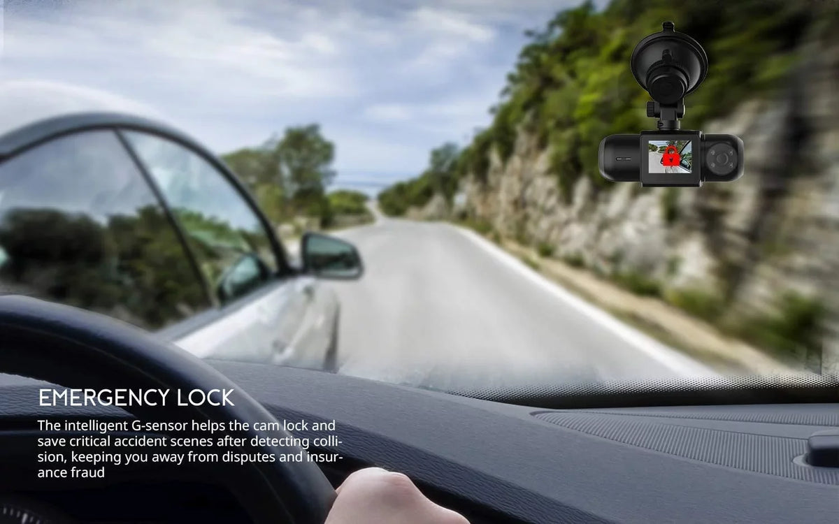 Uber Dual 1080P  Built-in  Wi-Fi Dash Cam, Front and Inside Car Camera Recorder with Infrared Night Vision, Sony Sensor, Supercapacitor, 4  LEDsG-Sensor, Parking Mode, Loop Recording (D30)