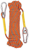 X  Outdoor Climbing Rope 50M(160ft) Static Rock Climbing Rope for Escape Rope Ice Climbing Equipment Fire Rescue Parachute
