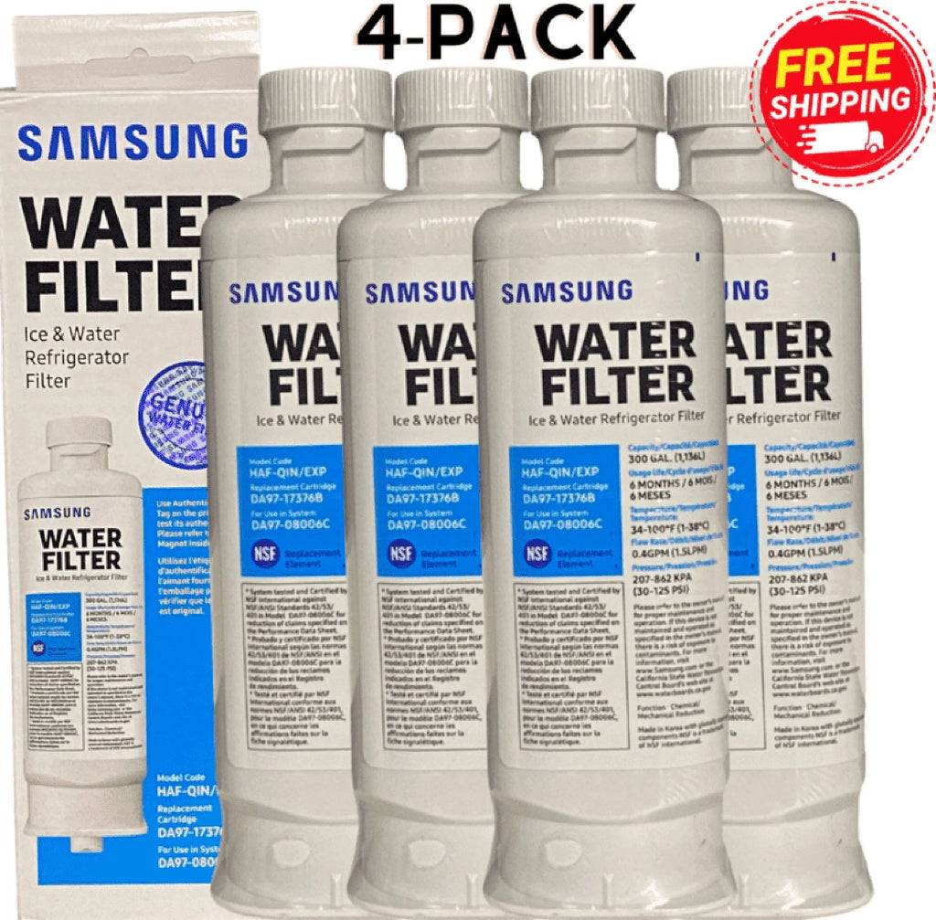 4-Pack Replacement for DA97-17376B -/ Refrigerator Water Filter New, Sealed