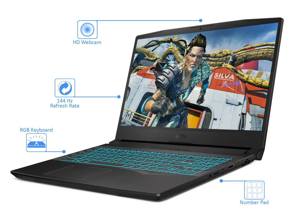 Crosshair 15 Gaming Laptop, 15.6" 144Hz  Display, Intel Core i7-11800H Upto 4.6GHz, 16GB , 1TB NVMe ,  GeForce  3050 Ti, , Wi-Fi, Bluetooth, Windows 10 Home