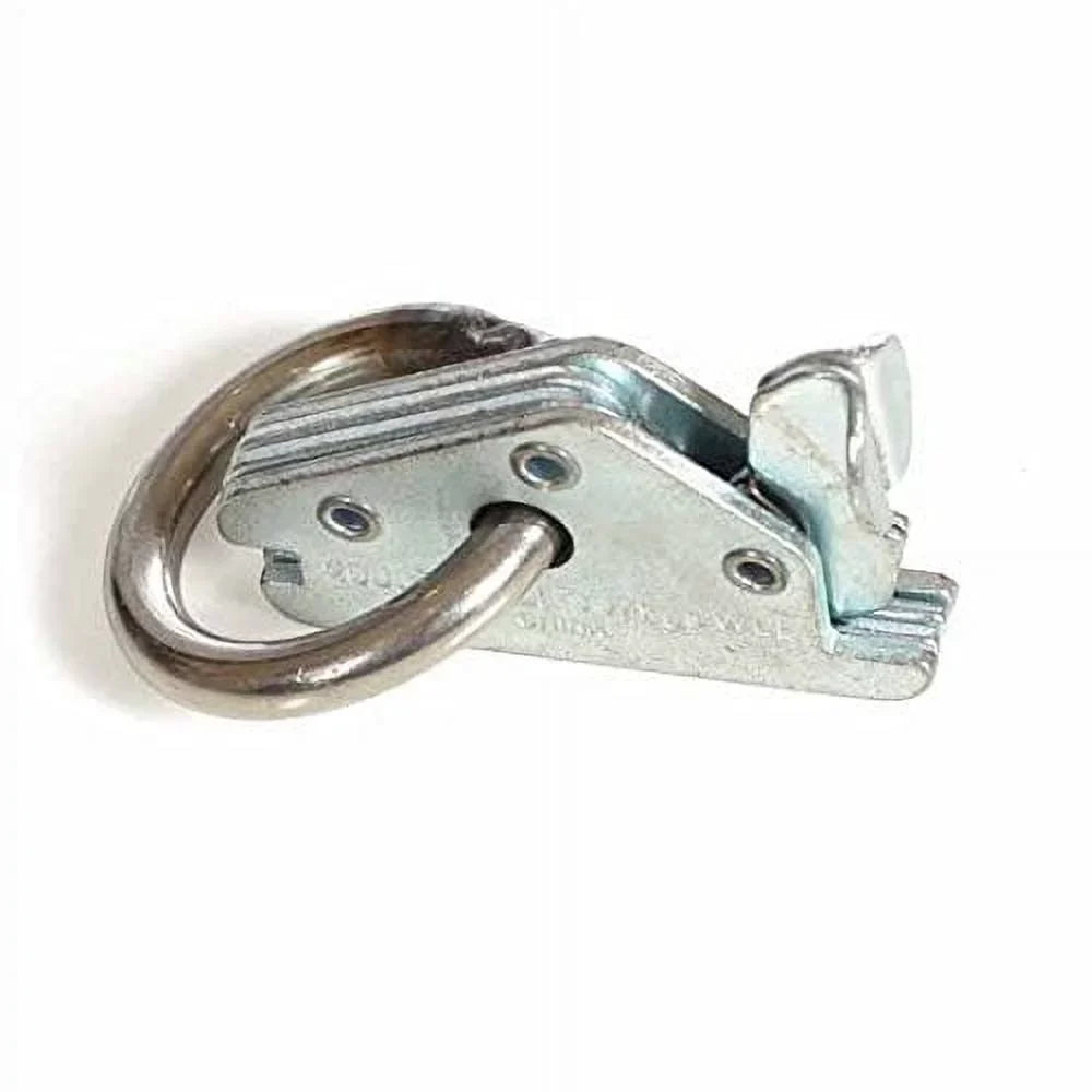 Cargo Mall 10-Pack Heavy Duty Steel E-Track O Ring Tie-Down Anchors w/ E Track Spring Fitting Attachments, O-Rings, Tie Down Cargo Loads to ETrack TieDown System in Trailer, Truck, Van, Pickup