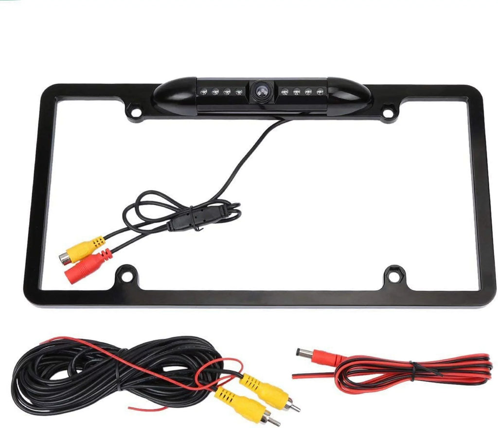 Backup Camera Rearview License Plate Frame for  X308U Black